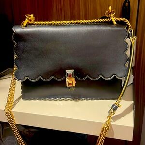 Fendi Crossbody Black Leather Bag